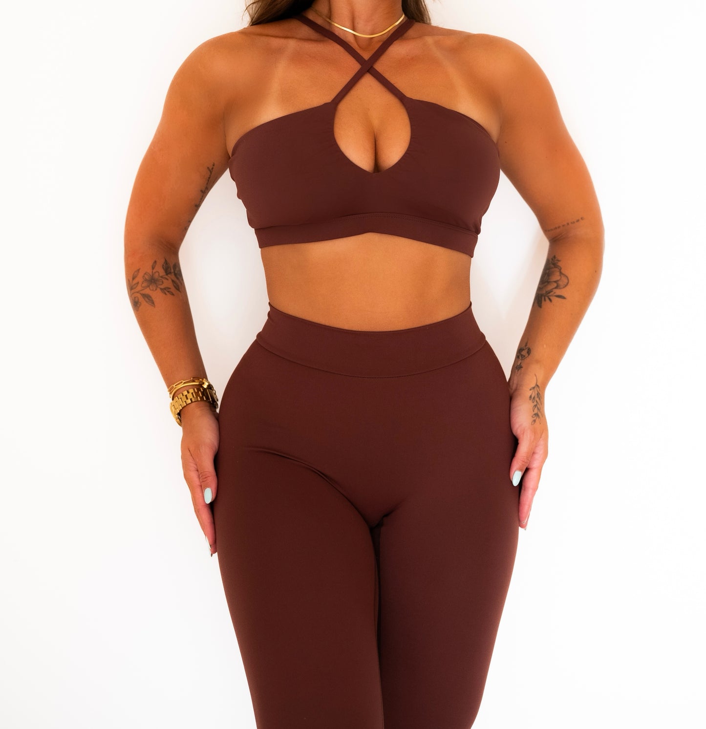 V Back Leggings